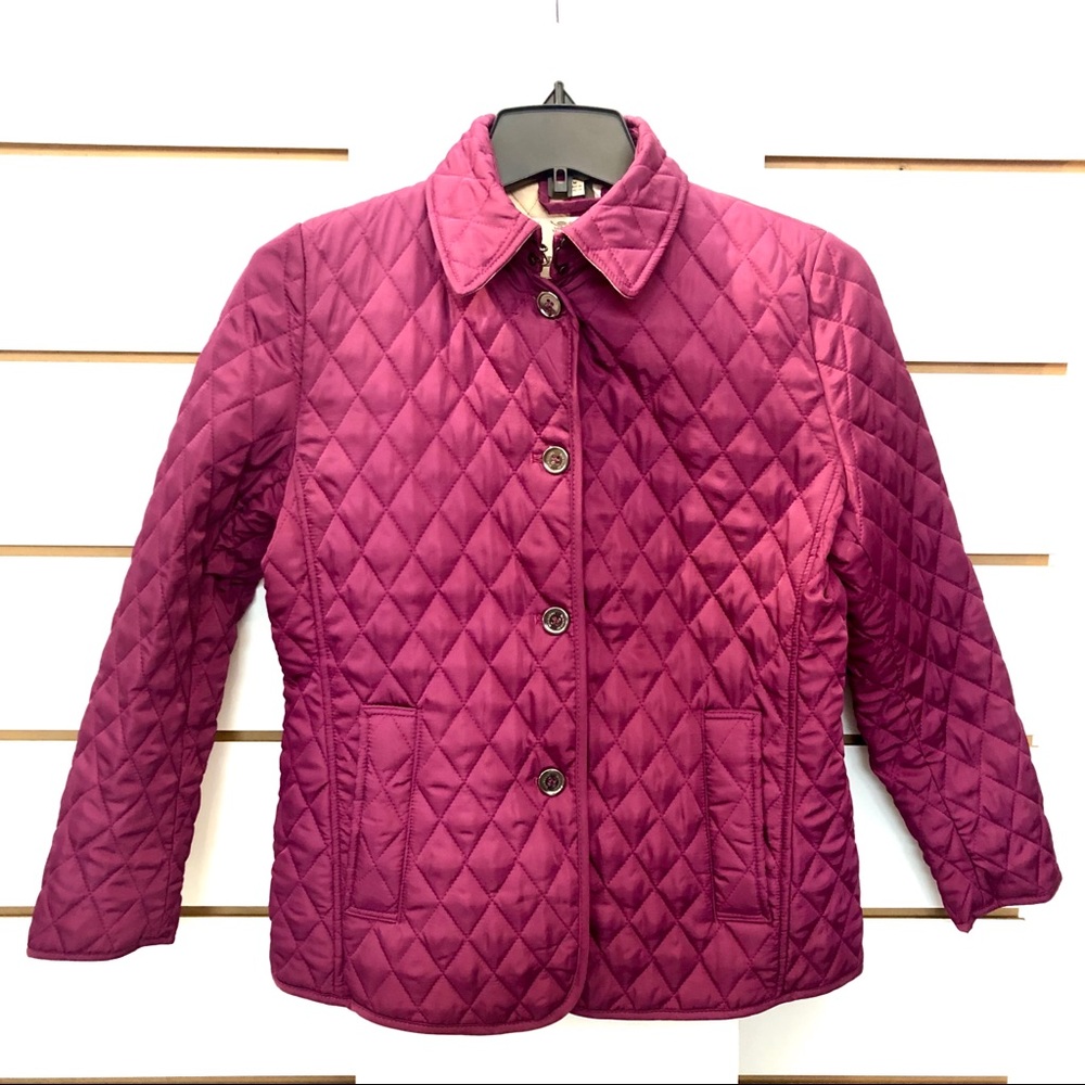 BURBERRY BRIT Quilted Button Trench Jacket sz M
